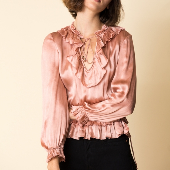 Ulla Johnson Maisie Silk Blouse - Picture 2 of 4
